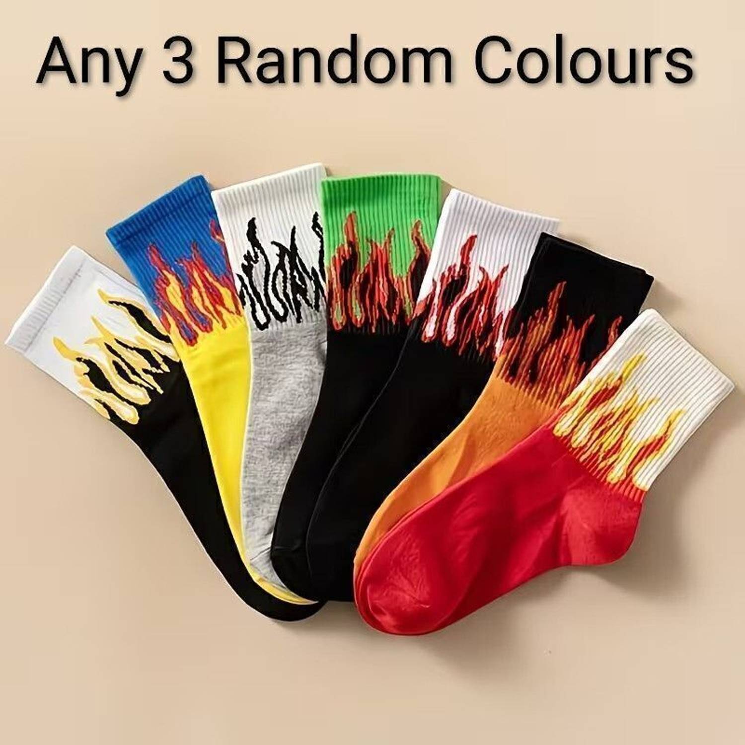 ELVADO Men & Women Graphic Print Mid-Calf/Crew Pack of 3 - Image 2