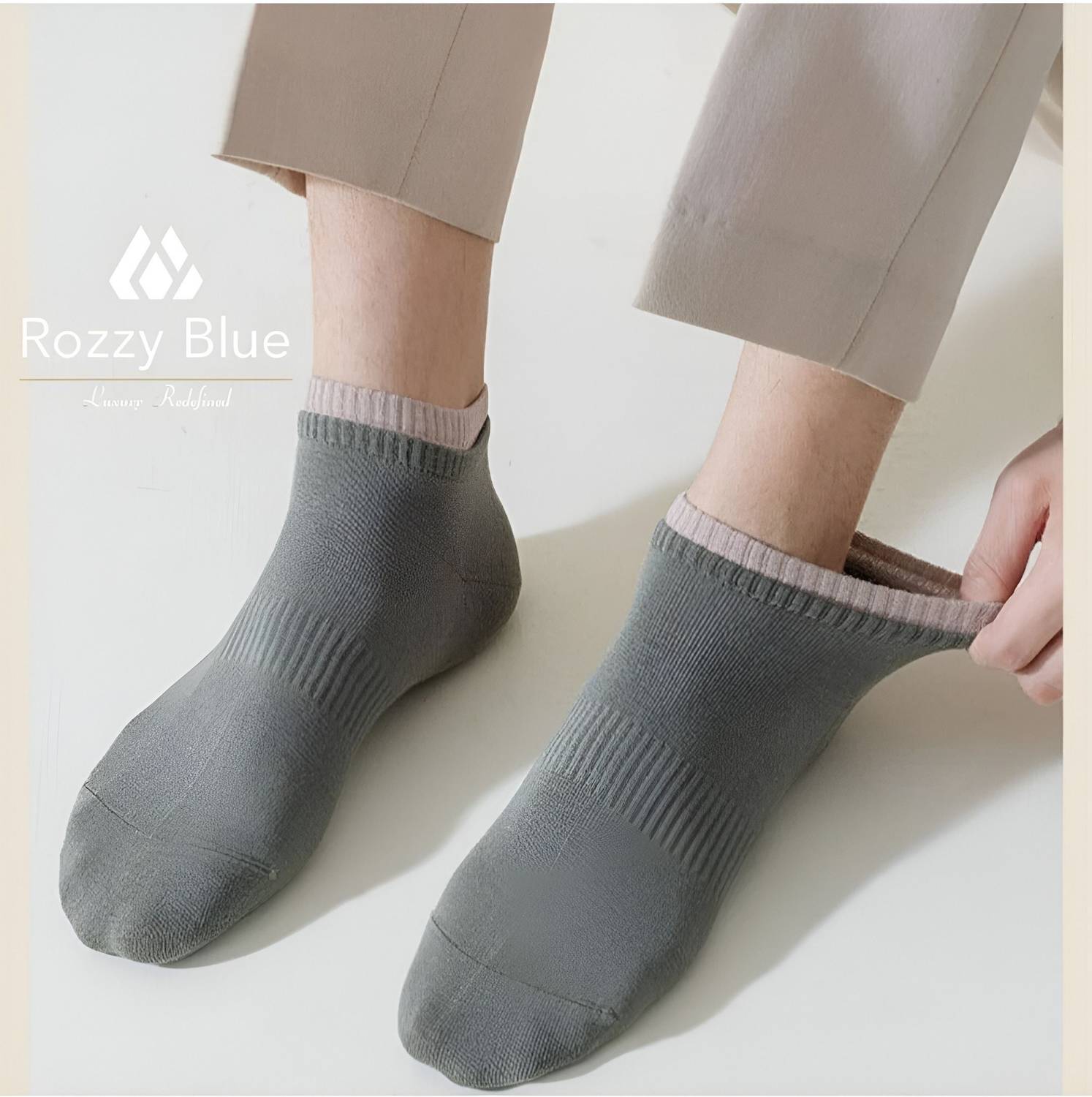 RozzyBlue Unisex Striped Ankle Length Pack of 7 - Image 2