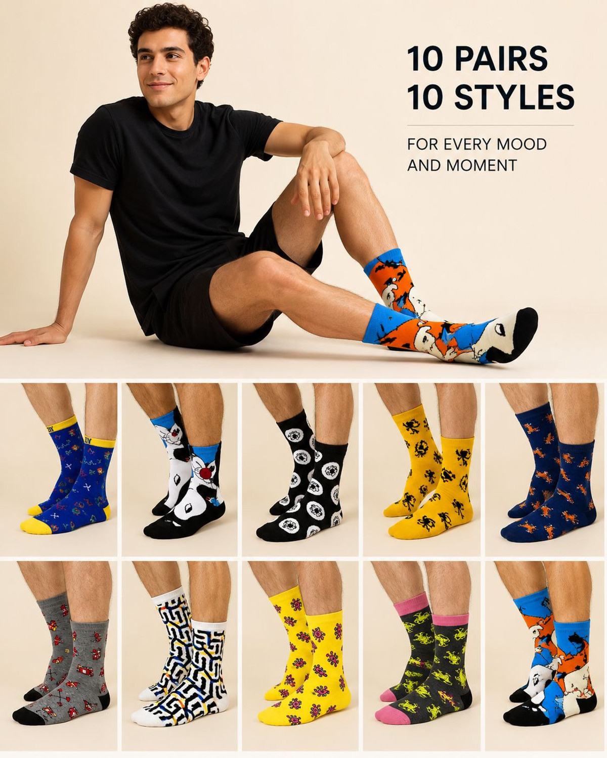 Image of Basketship Men & Women Printed Mid-Calf /Crew