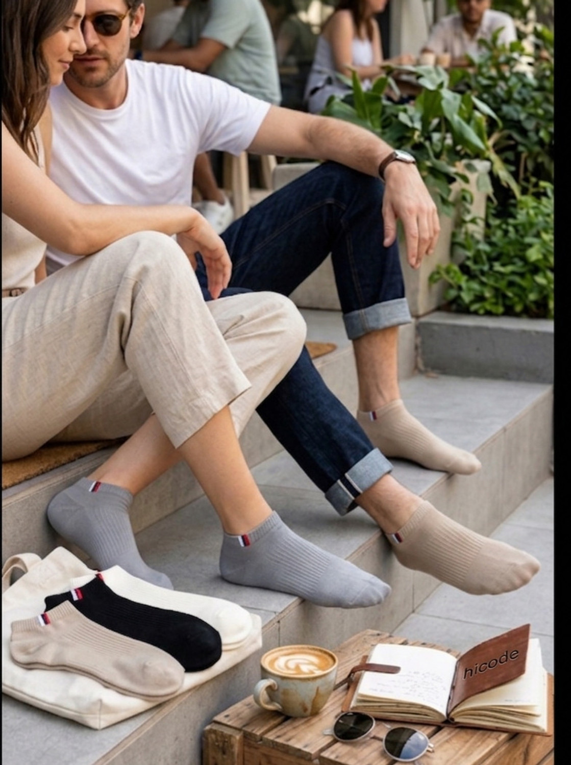 Image of HICODE Men & Women Solid, Self Design Ankle Length