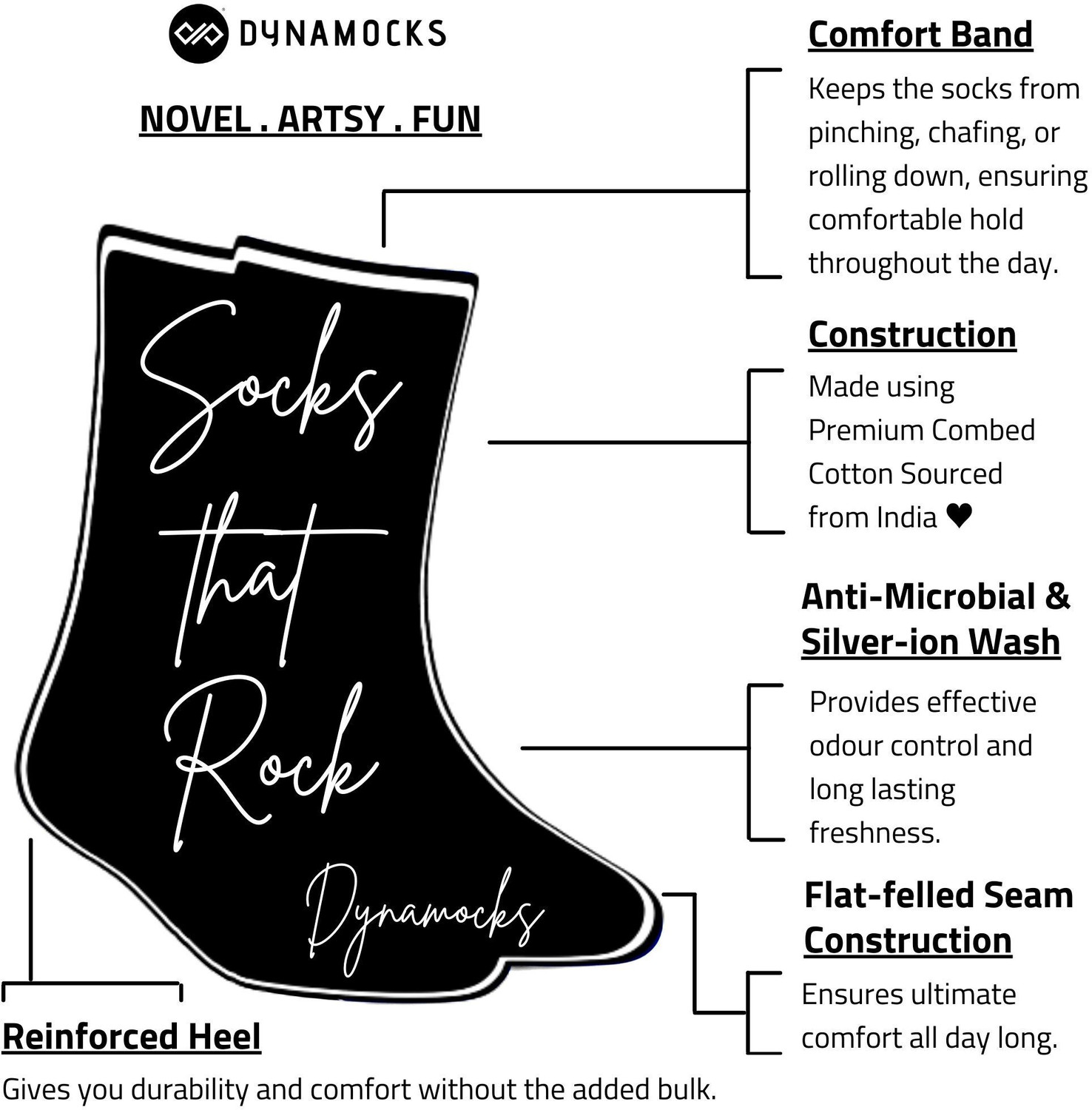 Image of Dynamocks Men Solid Mid-Calf /Crew