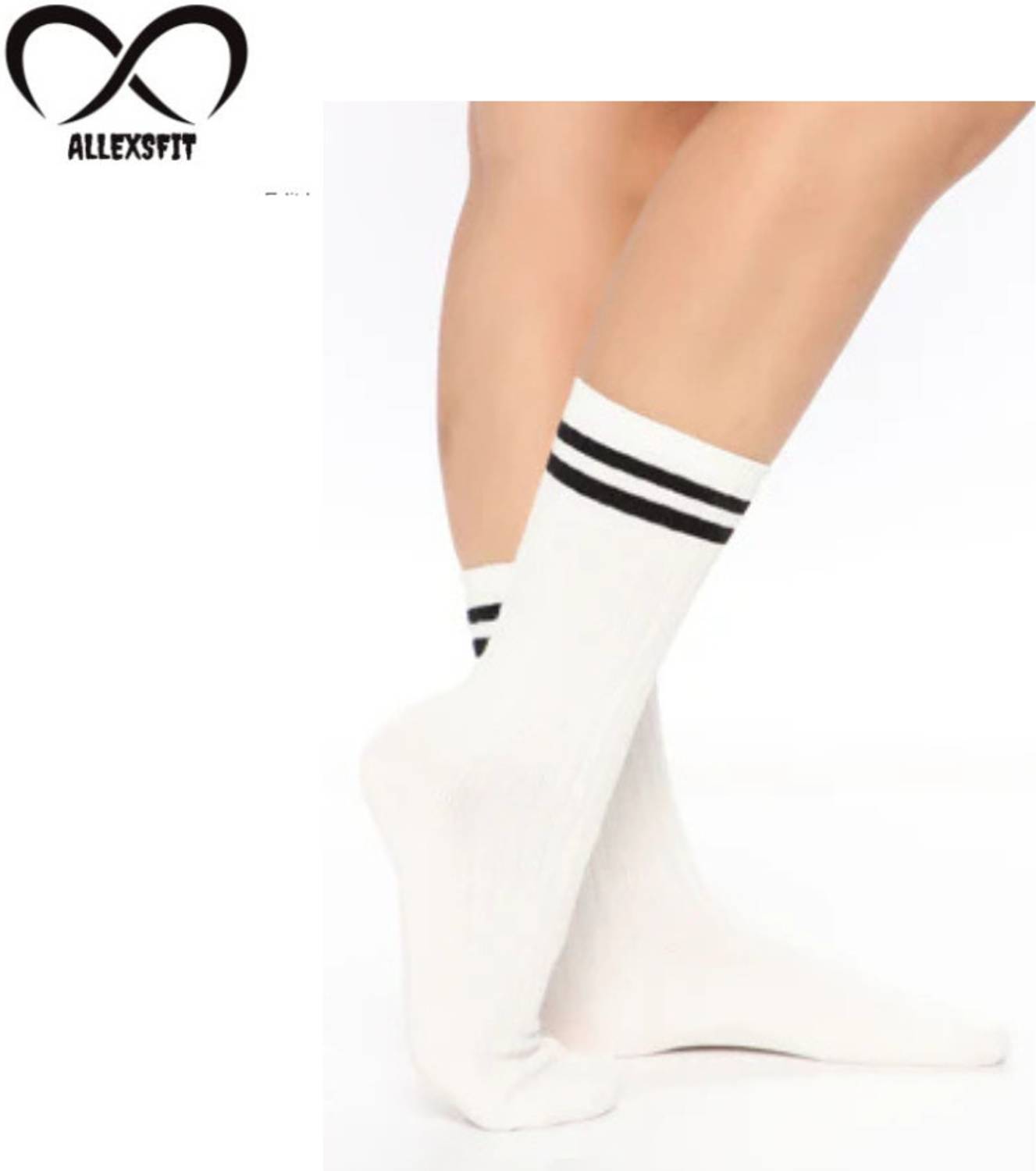 ALLEXSFIT Unisex Solid Mid-Calf/Crew