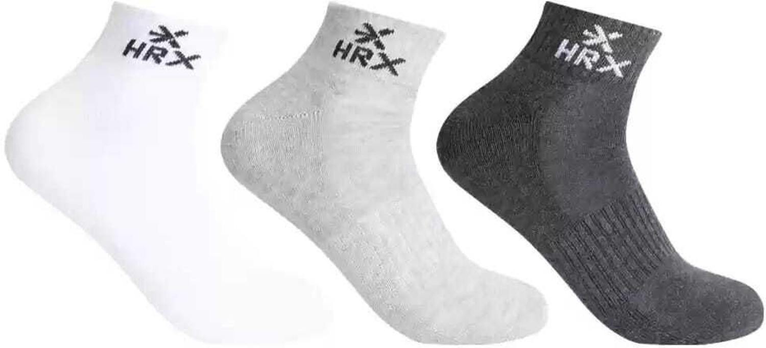 Image of HRX by Hrithik Roshan Men Solid Ankle Length (Pack of 6)