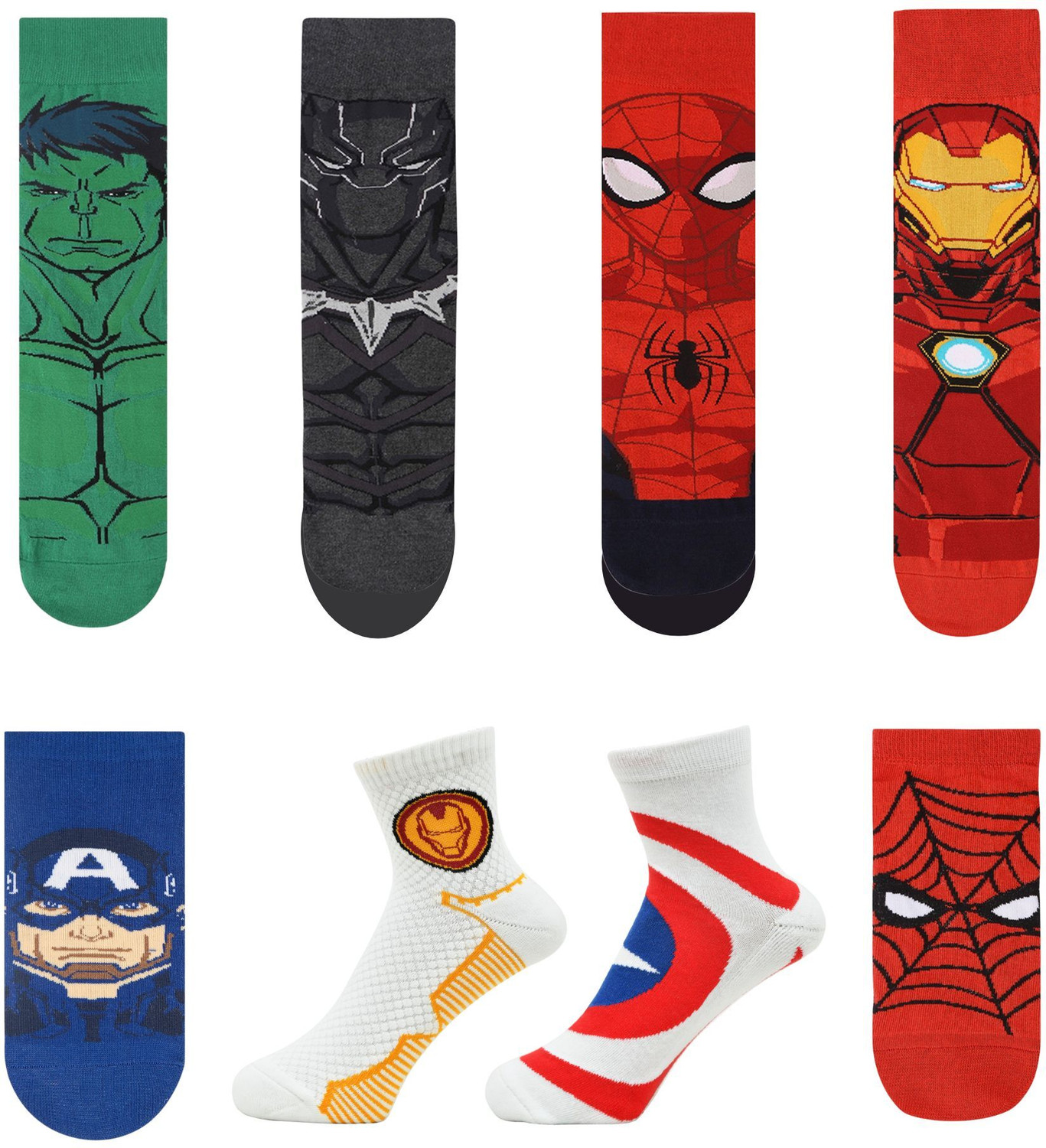 Image of SOCKSXPRESS Men Printed Mid-Calf /Crew, Low Cut, Ankle Length