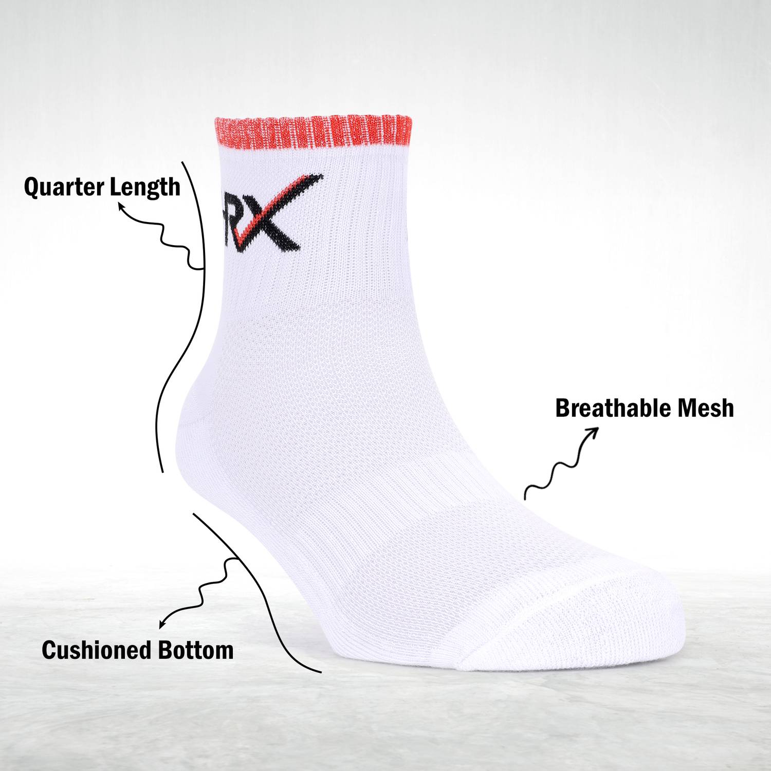 HRX Men Solid Ankle Length Socks (Pack of 3) - Image 4