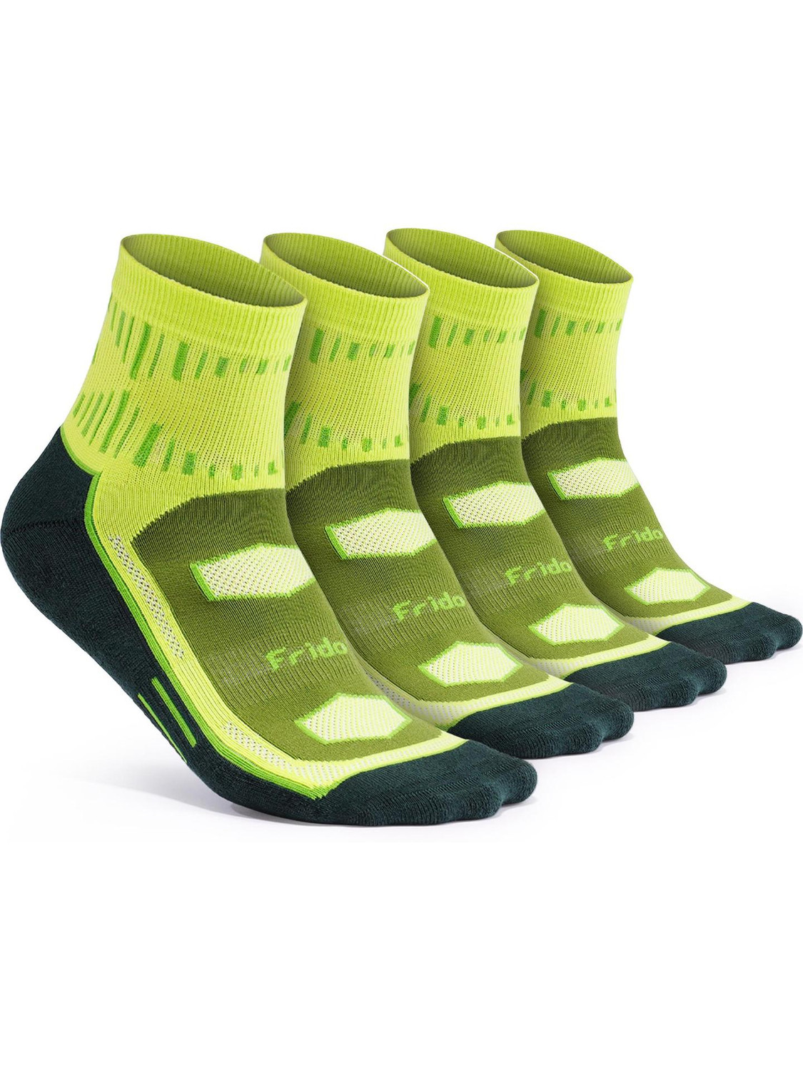 Image of Frido Anti Sweat Active Socks for Badminton, Walking, Running, Gym & Sports, Odor-Free Men & Women Mid-Calf /Crew