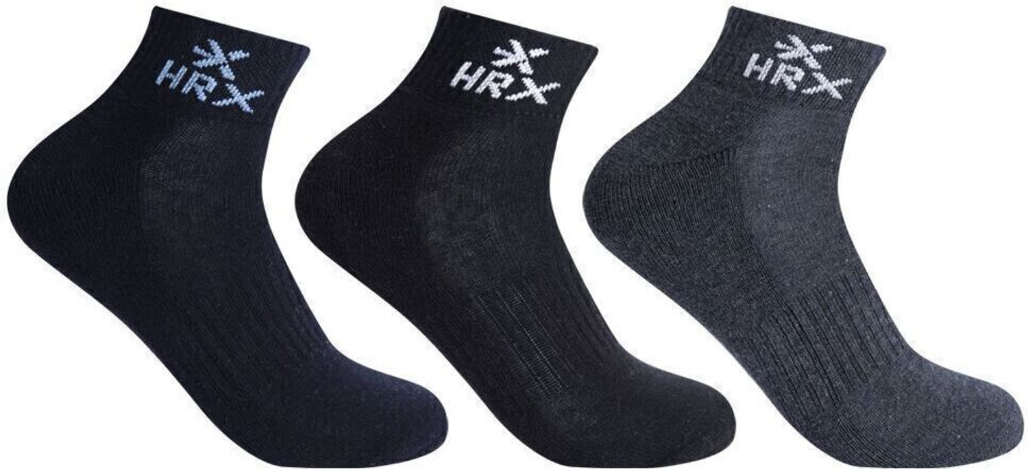Image of HRX by Hrithik Roshan Men Solid Ankle Length (Pack of 6)