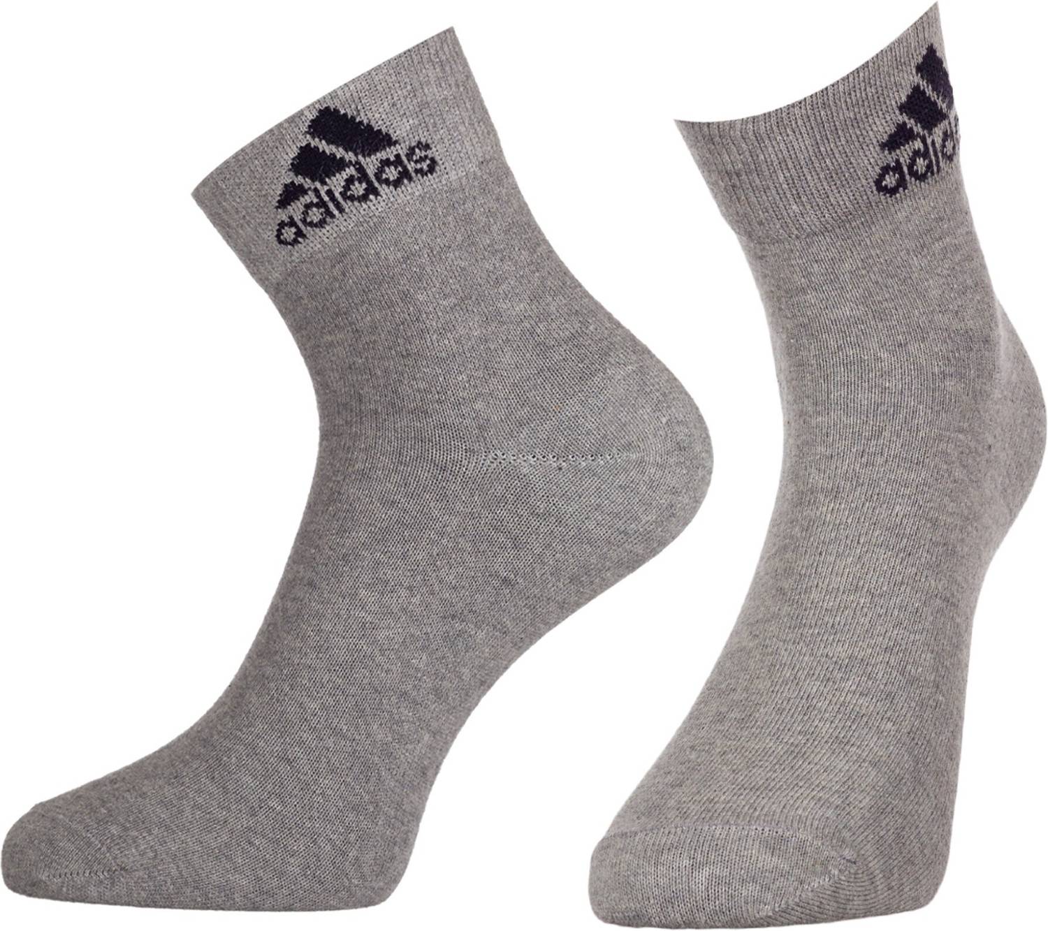 ADIDAS Original Cotton Flat Knit Men Navy/Grey/Black Ankle Length - Image 3