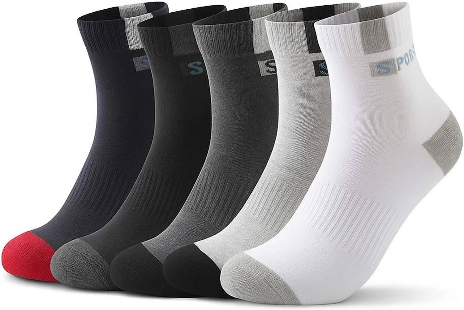Bahuzo Men Self Design Ankle Length, Low Cut