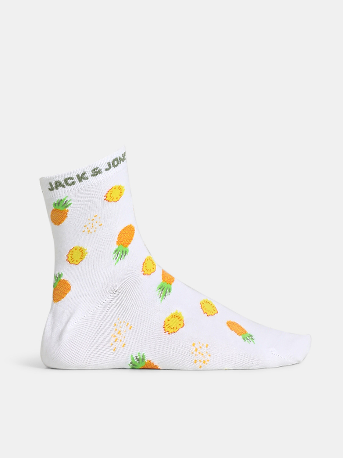 Image of JACK & JONES Men Graphic Print Mid-Calf /Crew (Pack of 3)