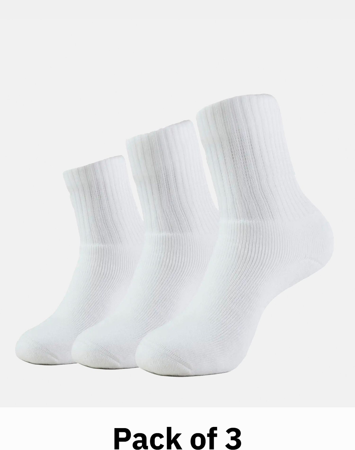 Image of JOCKEY 7030 Compact Cotton Terry Men Solid Mid-Calf /Crew