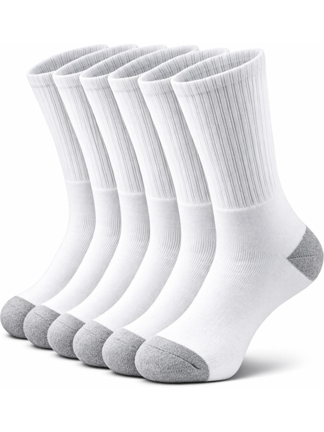 Image of ZIBELL Men Solid Mid-Calf /Crew (Pack of 6)