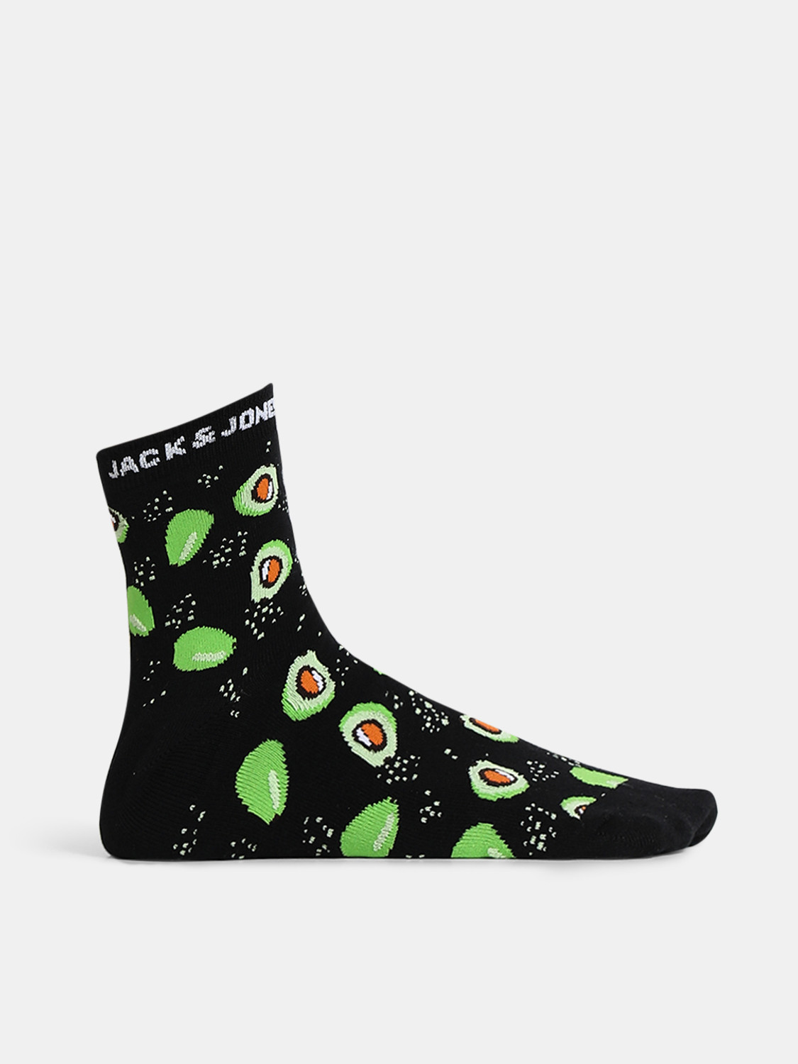 Image of JACK & JONES Men Graphic Print Mid-Calf /Crew (Pack of 3)