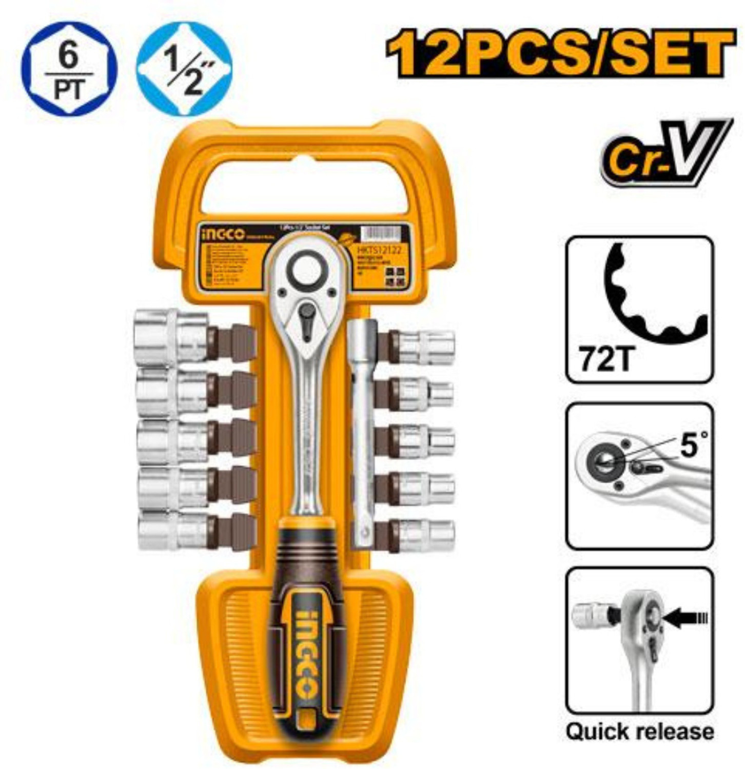 Image of INGCO Socket Set