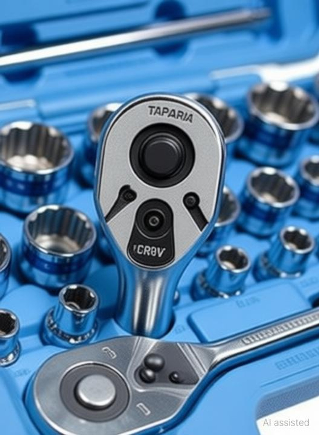 Image of TAPARIA 22 Piece CRV Socket With 5 Accessories Socket Set