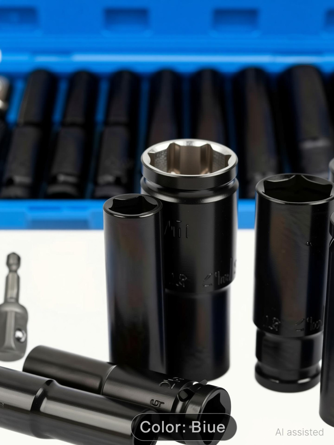 Image of Daccfy 11 Pieces Deep Impact Socket 1 /2-Inch Square Drive 78mm Deep Impact Socket Set