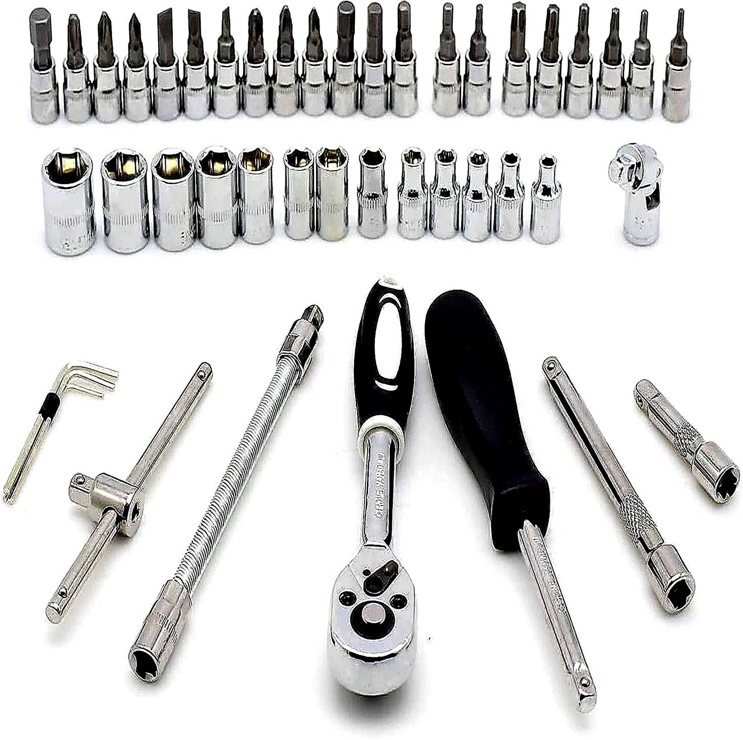 रोमज 46 Pcs Multi-Purpose Socket & Ratchet Tool Kit - Image 2