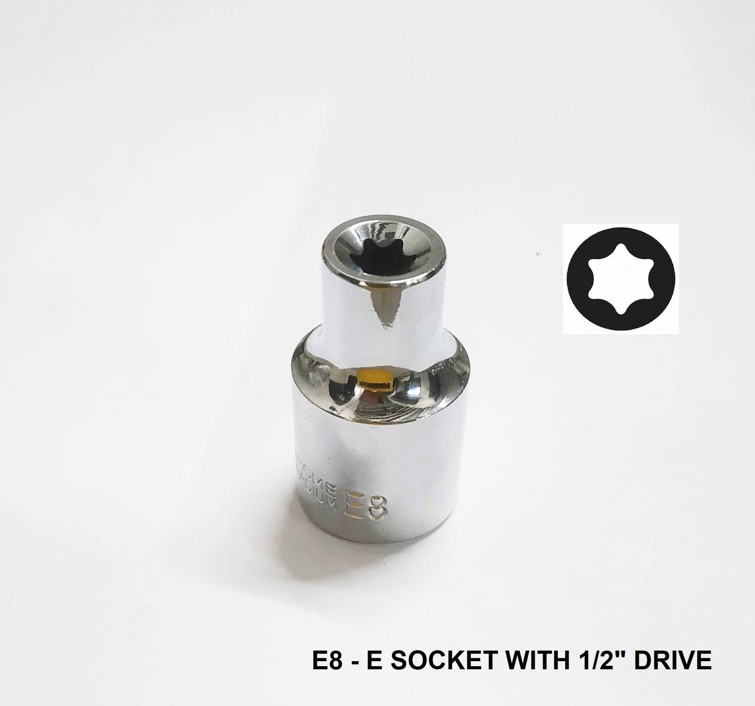 4MECH E8 - E Socket 1/2" Drive Socket Set