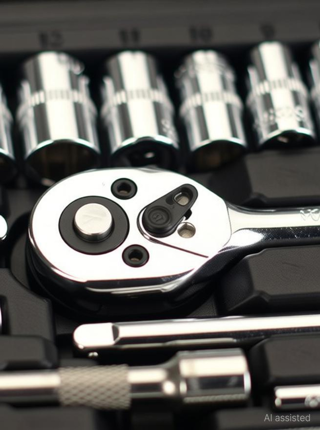 Image of KHANSAHEB 46 In 1 Pcs Tool Kit & Screwdriver and Socket Set,Hand Tool Kit Socket Set