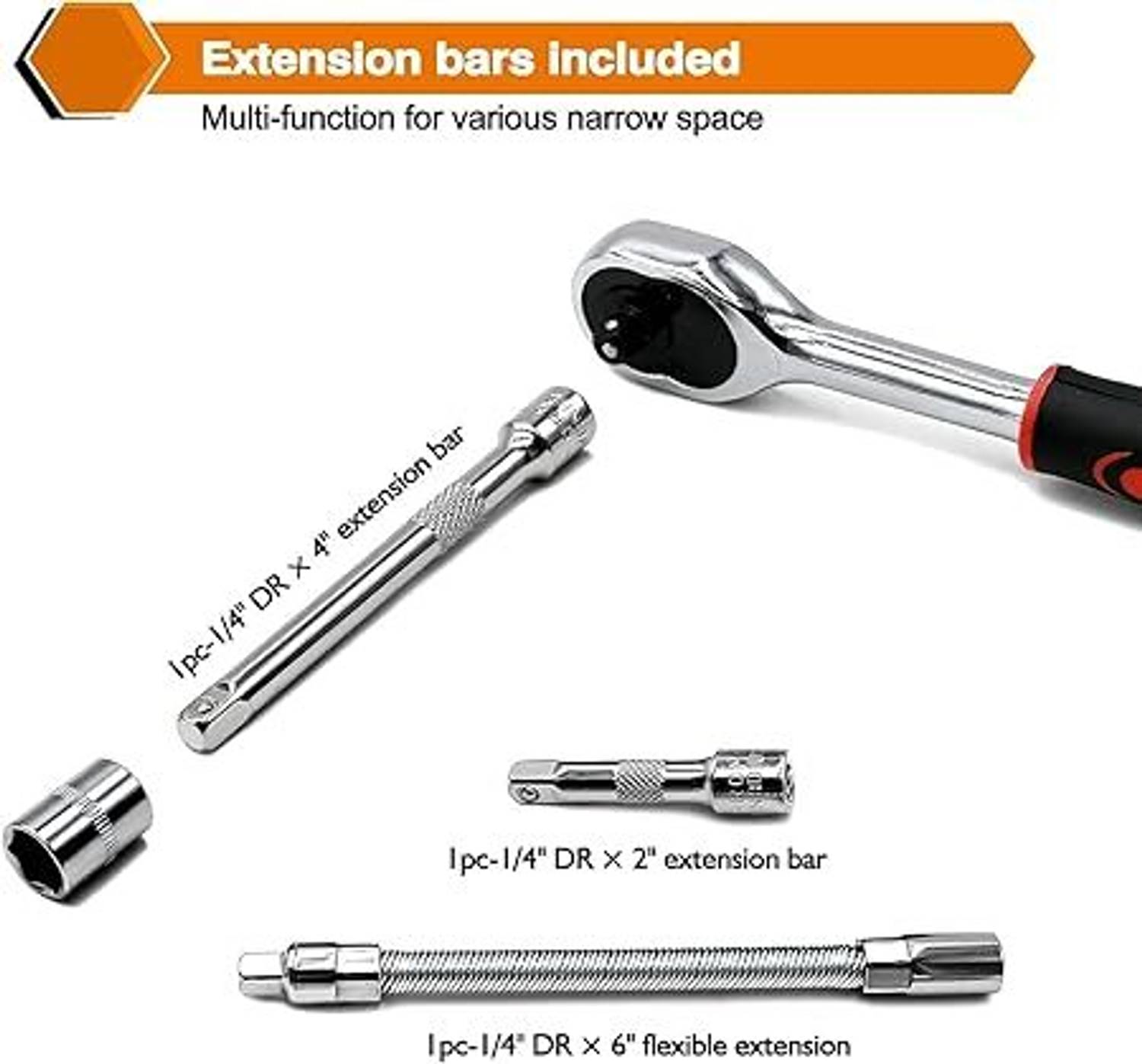 Flipkart SmartBuy 46 in 1 Socket Tool Set Pack of 46 - Image 4