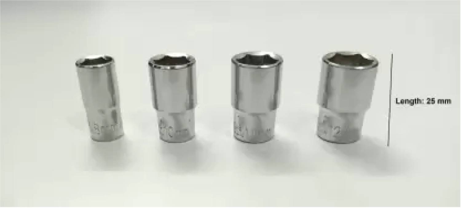 GrabMoor 1/4" Drive T-Handle with 4 Sockets (8, 10, 11, 12 mm) - Image 5