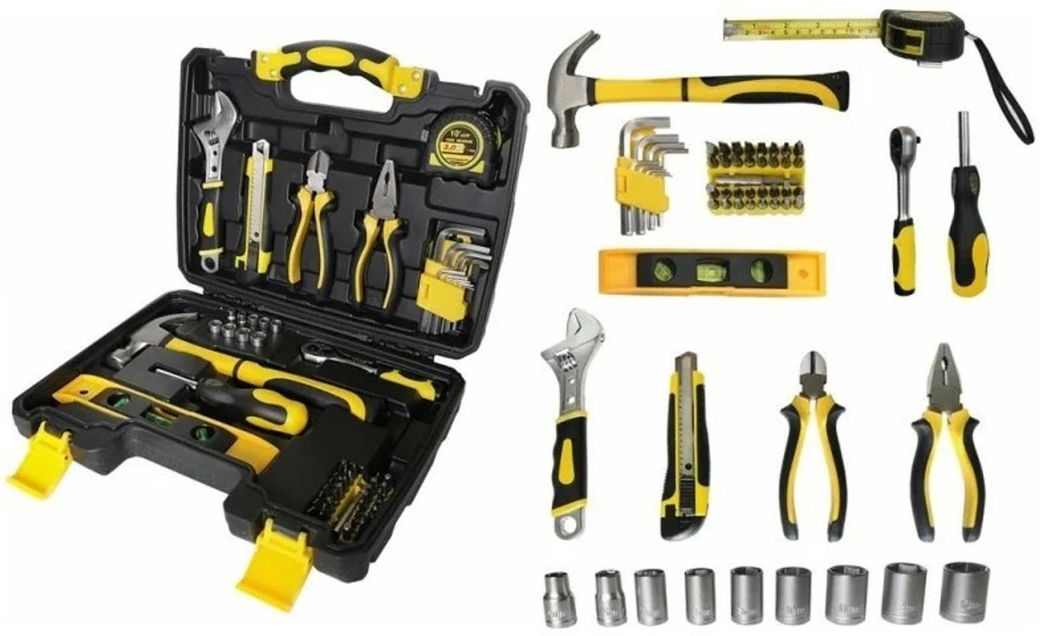 FORCEKRAFT 60 Pcs Tool Kit 1/4" Drive Pack of 1 - Image 4