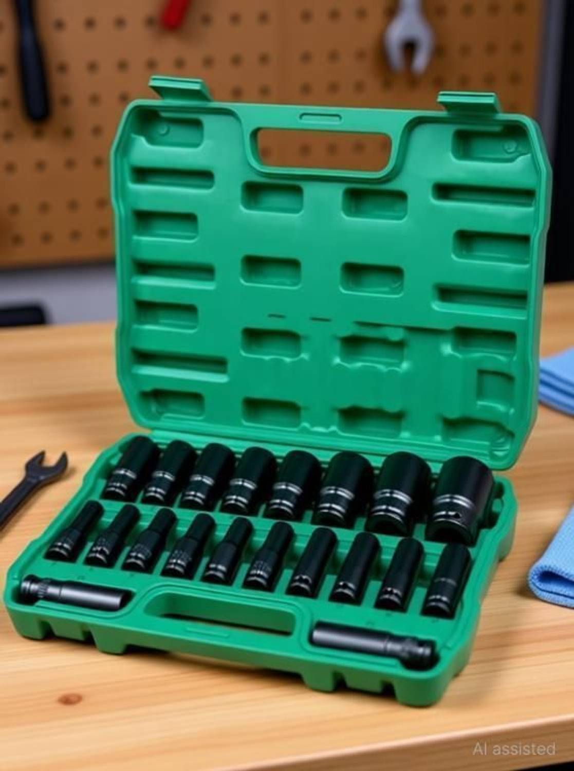 Daccfy 20 Pieces 1/2-Inch Square Drive 78mm Deep Impact Socket Hex