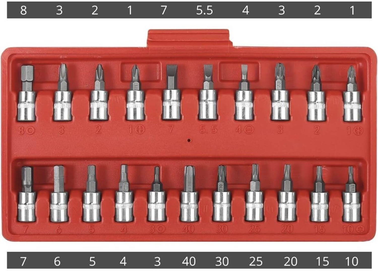 Image of toolskart 46 In 1 Pc Hand Tool Kit Socket Set Multi Purpose Combination Tool Double Sided Socket Set