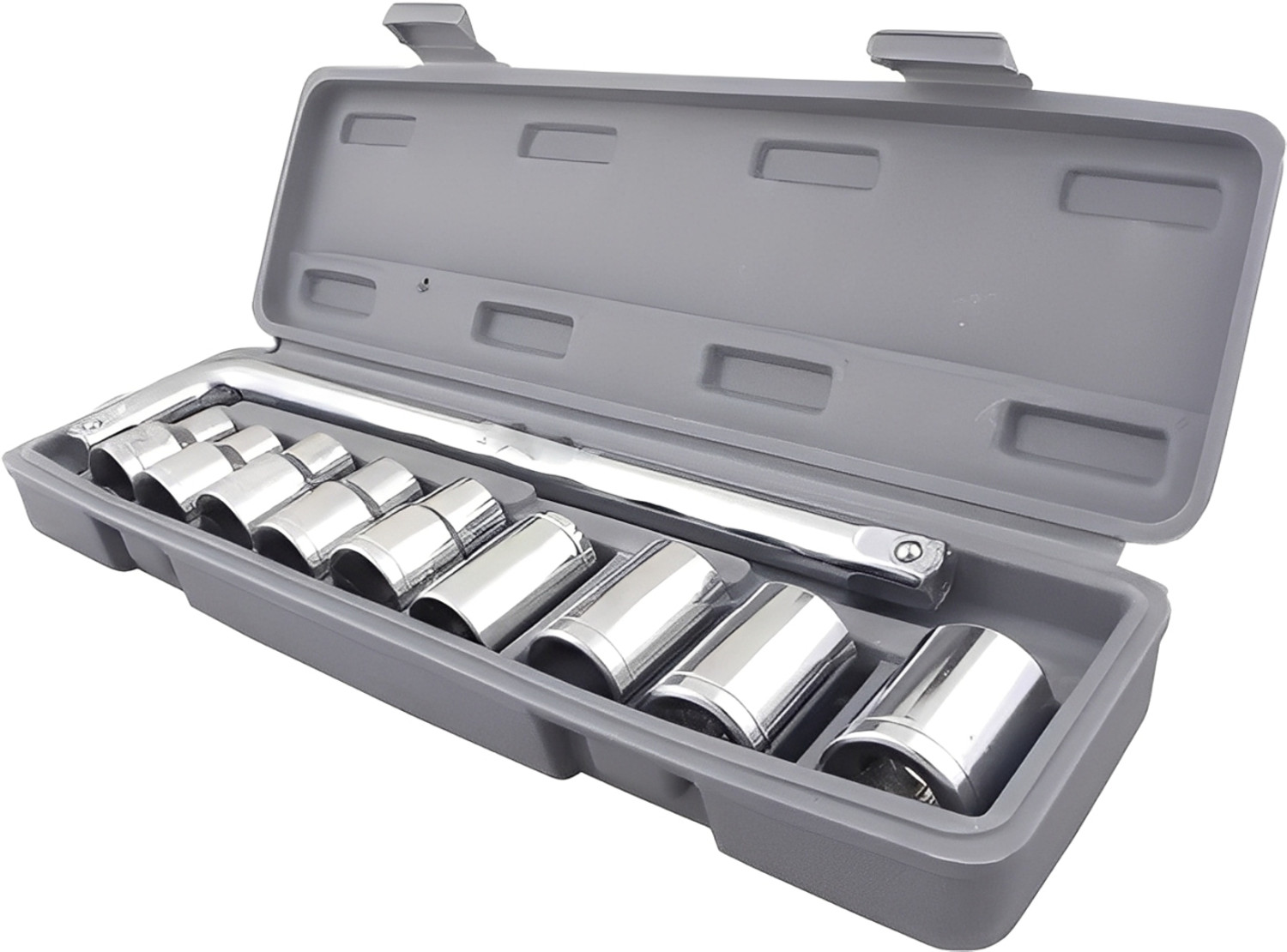 Image of Zeno volt 10Pcs Hex Socket Wrench Spanner Tool Goti Set for Automobiles /Bike /Car Repair Socket Set