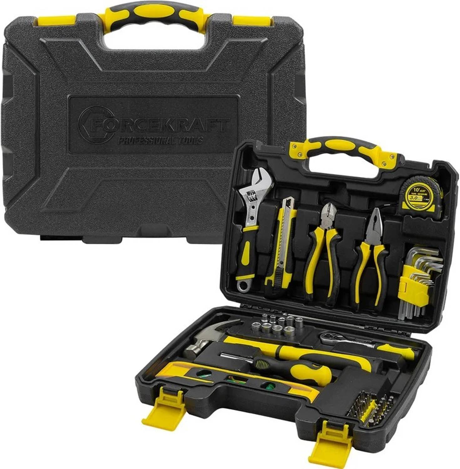 FORCEKRAFT 60 Pcs Tool Kit 1/4" Drive Pack of 1 - Image 1