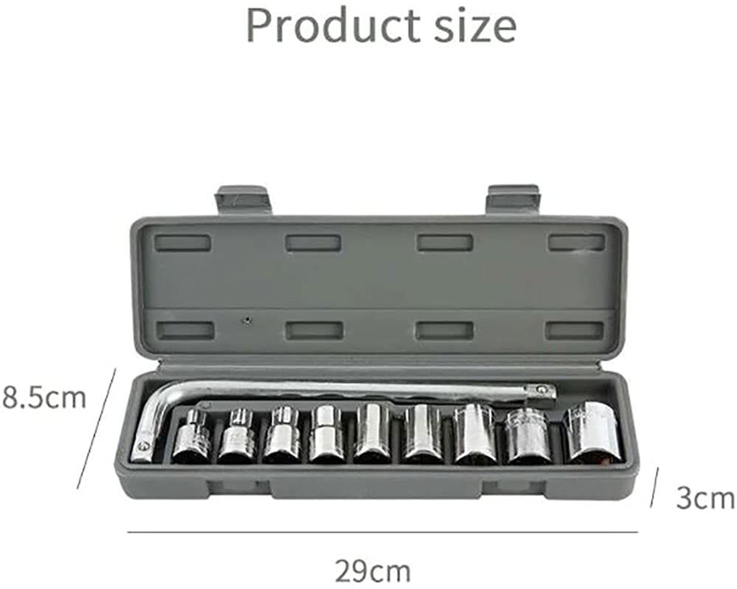 Image of RACCOON High Grade 10Pcs Hex Socket Spannar Set with Box for Automobiles /Bike /Car Repair Socket Set