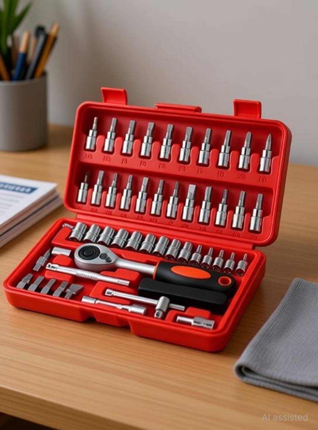 DEAGAN 46PCS Sockets Extension Bars,Mechanic Tool Kits for Househ... more