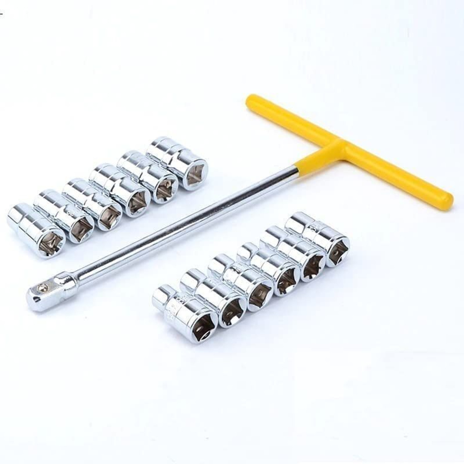 Image of Toolihub 13 PCS T-Socket Wrench Set for Automobiles /Bike /Car Socket Set