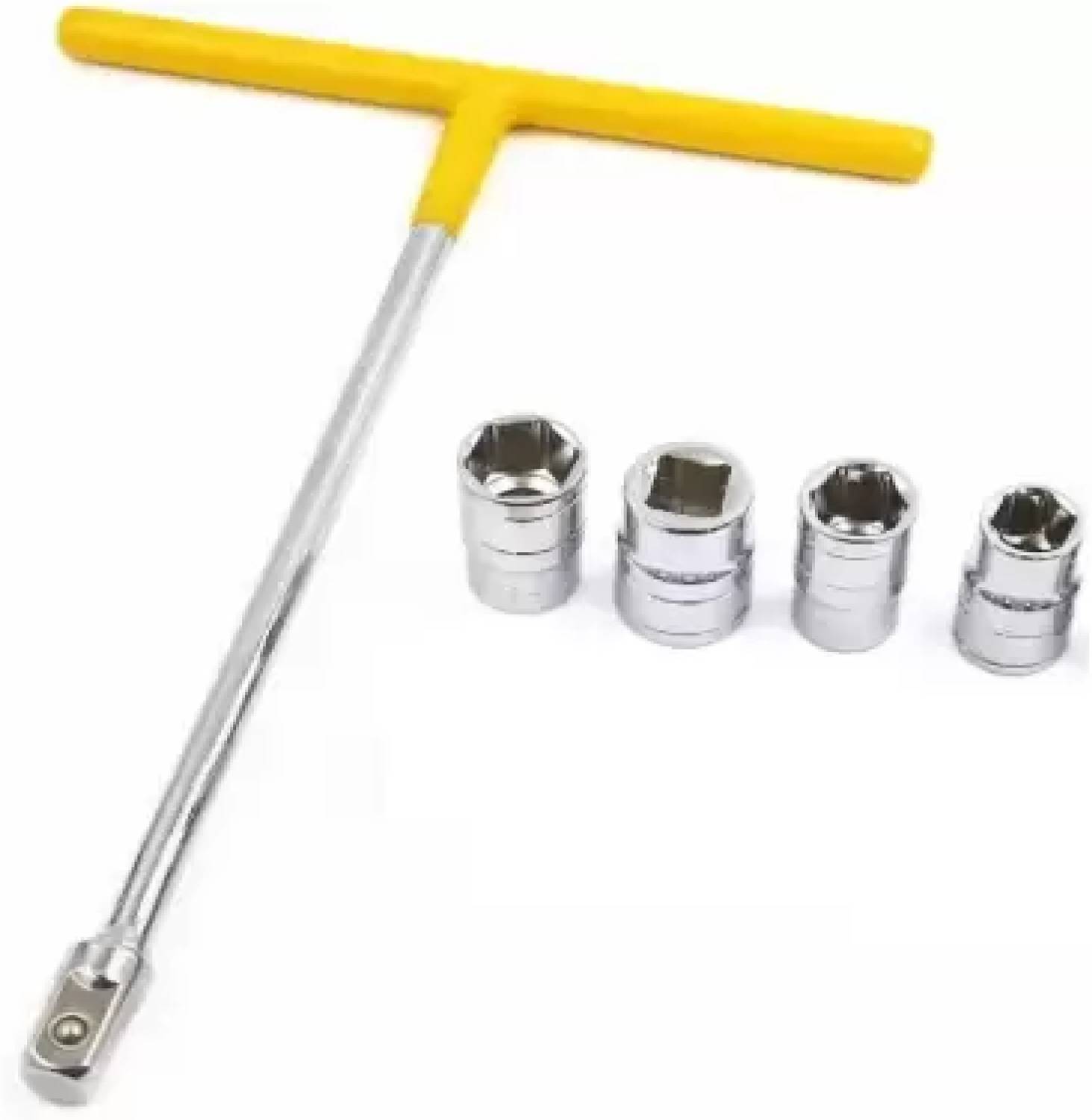 GrabMoor 1/4" Drive T-Handle with 4 Sockets (8, 10, 11, 12 mm) - Image 4