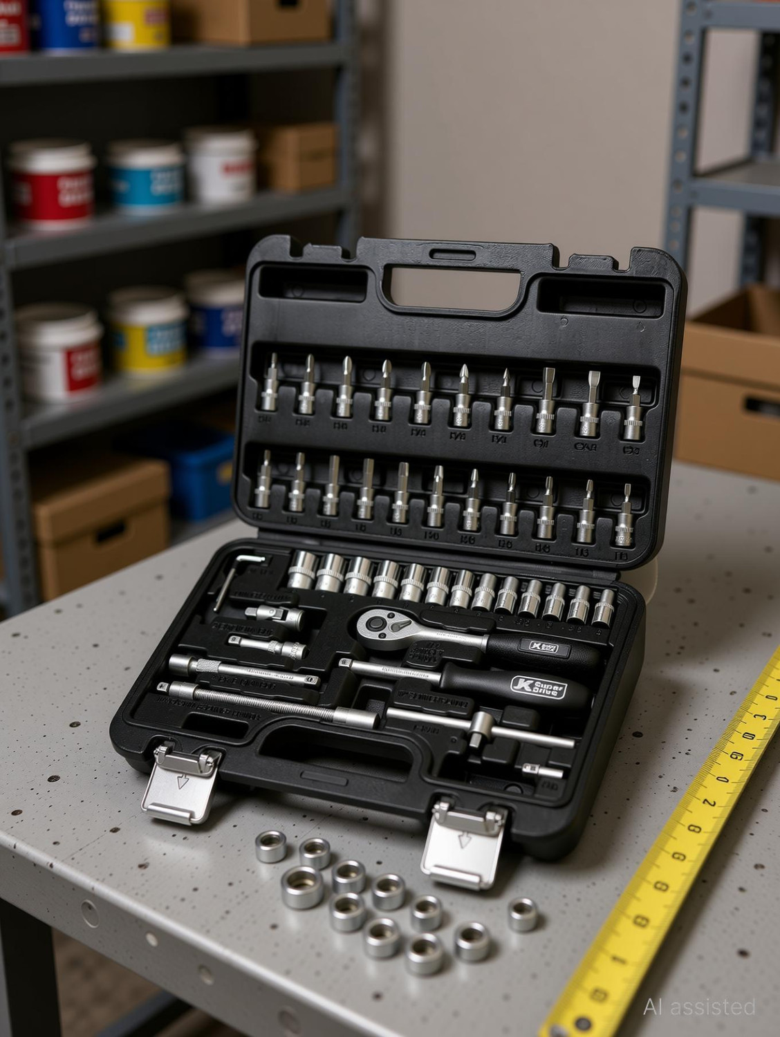 Image of JK Super Drive 46 pcs Square Drive Socket Set