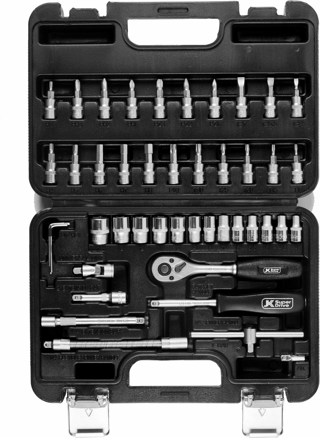Image of JK Super Drive 46 pcs Square Drive Socket Set