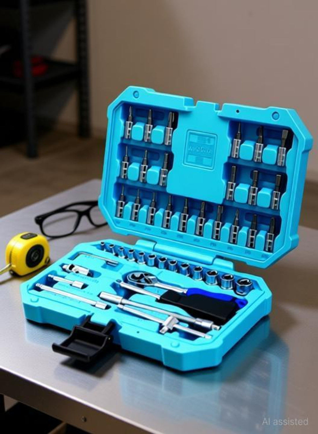 Image of TAPARIA SA46 - 46 Piece Professional 1 /4 inch Drive Socket & Bit Tool Kit Socket Set