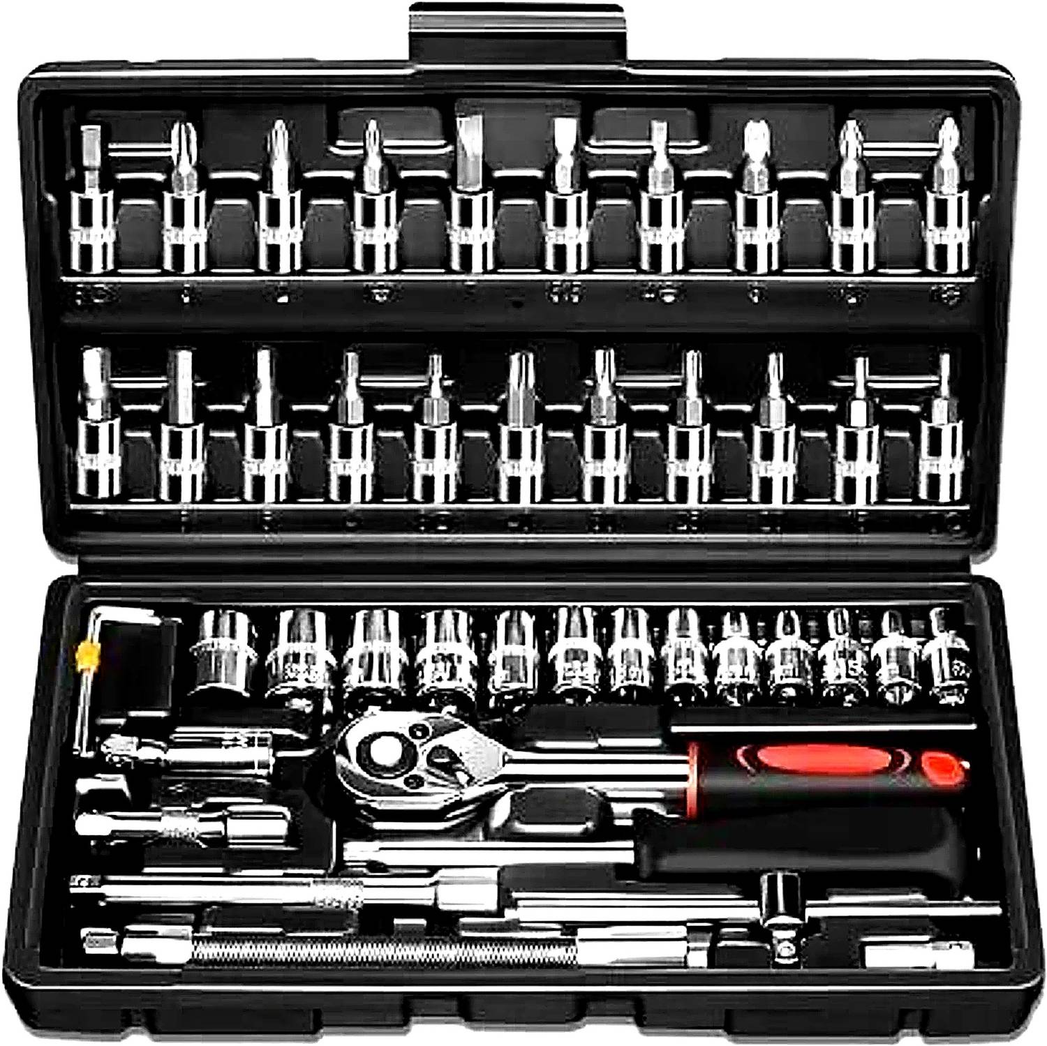 रोमज 46 Pcs Multi-Purpose Socket & Ratchet Tool Kit - Image 1