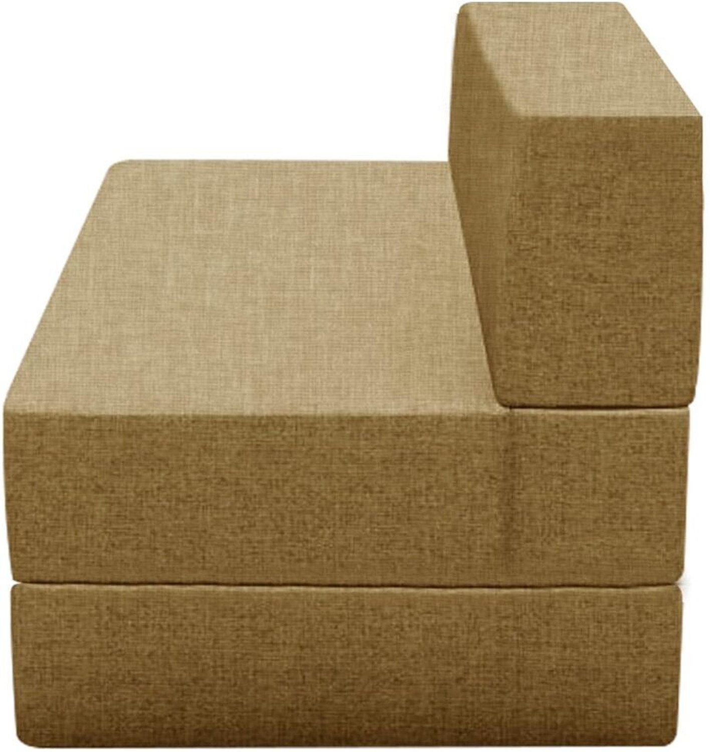 Image of Expecting Smile 1 Seater 6*3 Size Jute Fabric Washable Cover Sofa Bed 1 Seater Double Fold bed 3 Seater Double Foam Fold Out Sofa Cum Bed