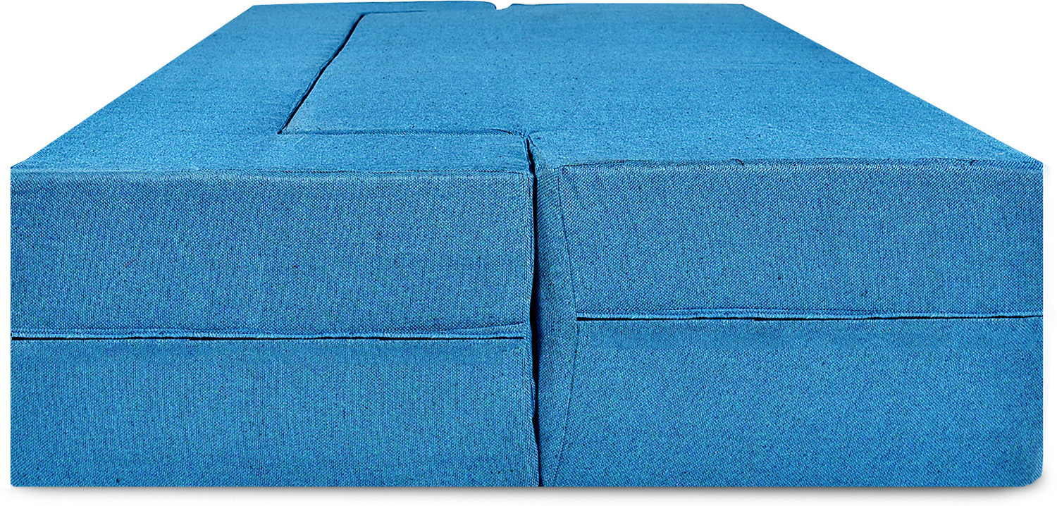 Image of Friends Fit Life Fashion Life 44 X 72X 14 Sofa Cum Bed Comfort for All with 4 Cushions 3 Seater Double Foam Fold Out Sofa Cum Bed