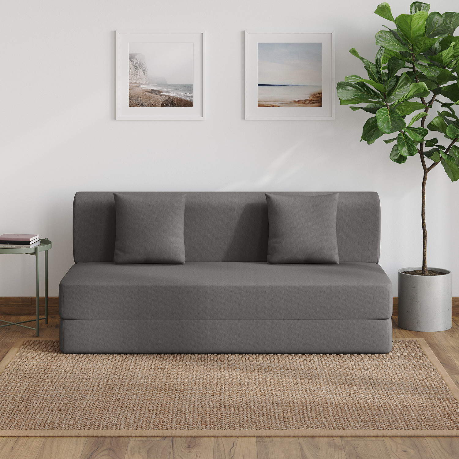 Image of Wakefit Flipper (6.5 Thickness) 3 Seater Double Foam Fold Out Sofa Cum Bed