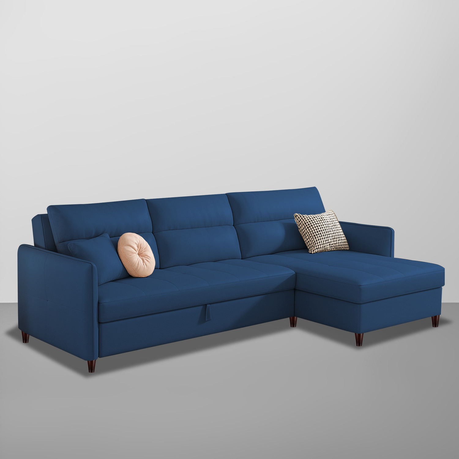 Image of Casaliving Floster 4 Seater Double Foam Pull Out Sofa Cum Bed