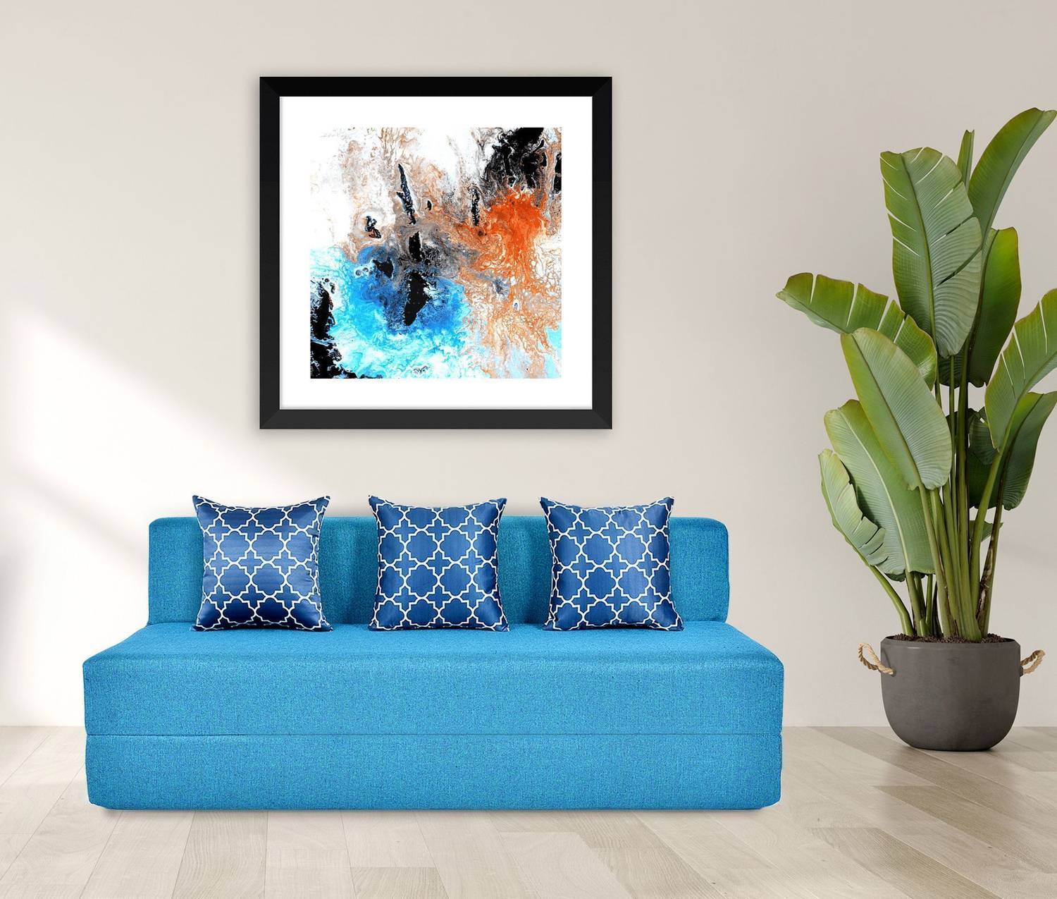 Friends Life 3 Seater Sofa Cum Bed - Image 1