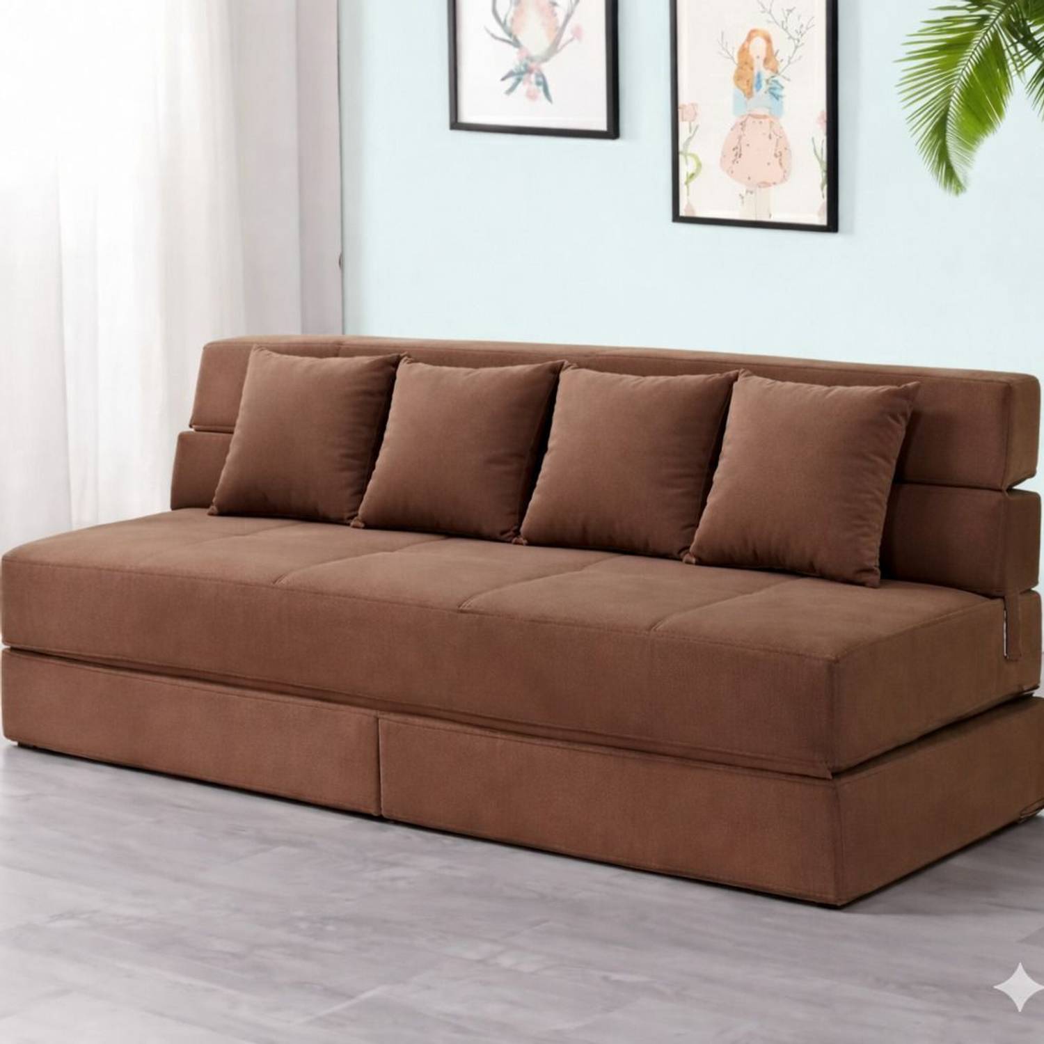 Flipkart Perfect Homes 4 Seater Sofa Bed - Image 1