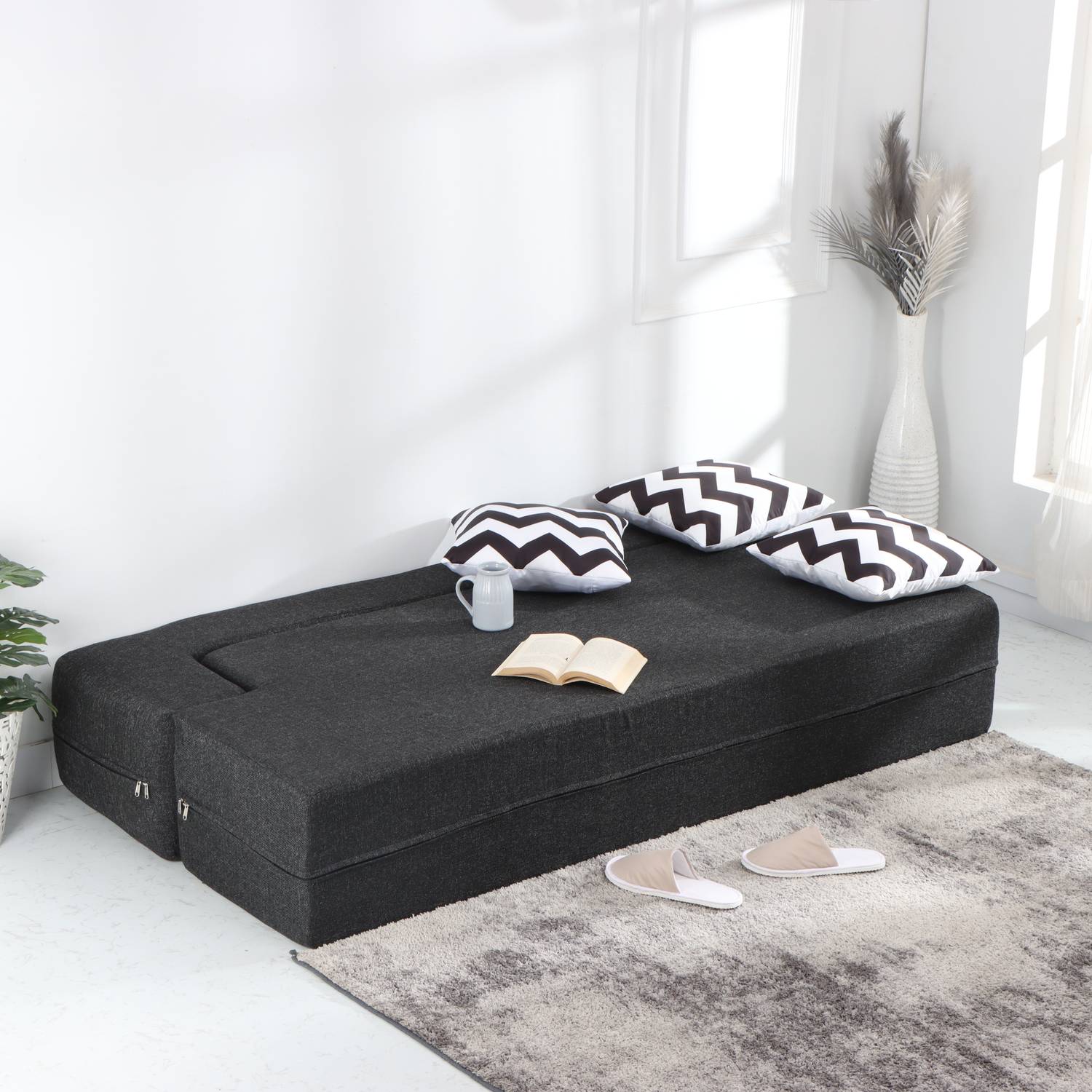 Solis Primus 3 Seater Double Foam Fold Out Sofa Cum Bed - Image 3