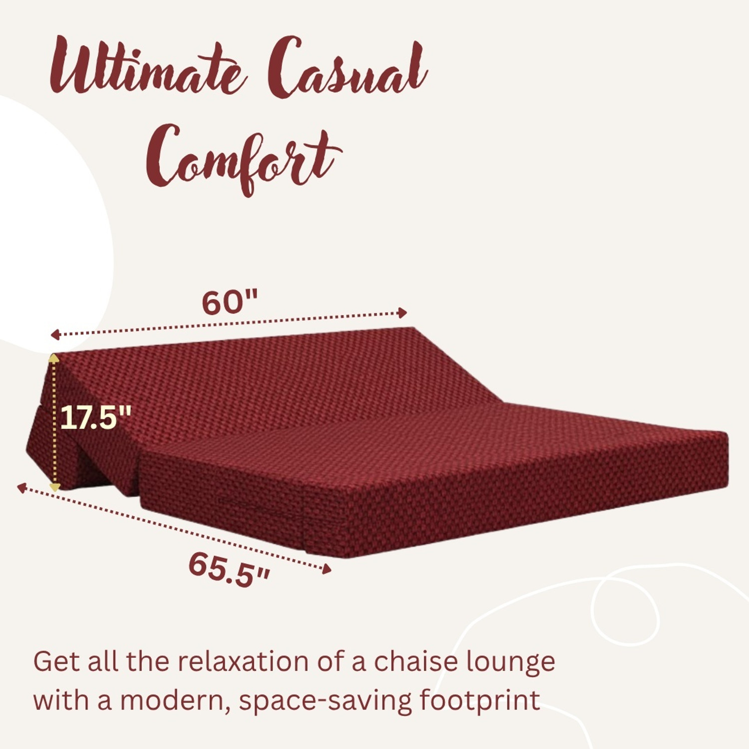 Image of DozeIQ Premium Sofa Cum Bed 3-in-1 Foldable Sofa-Bed High-Density Foam Washable Cover 3 Seater Double Foam Pull Out Sofa Cum Bed