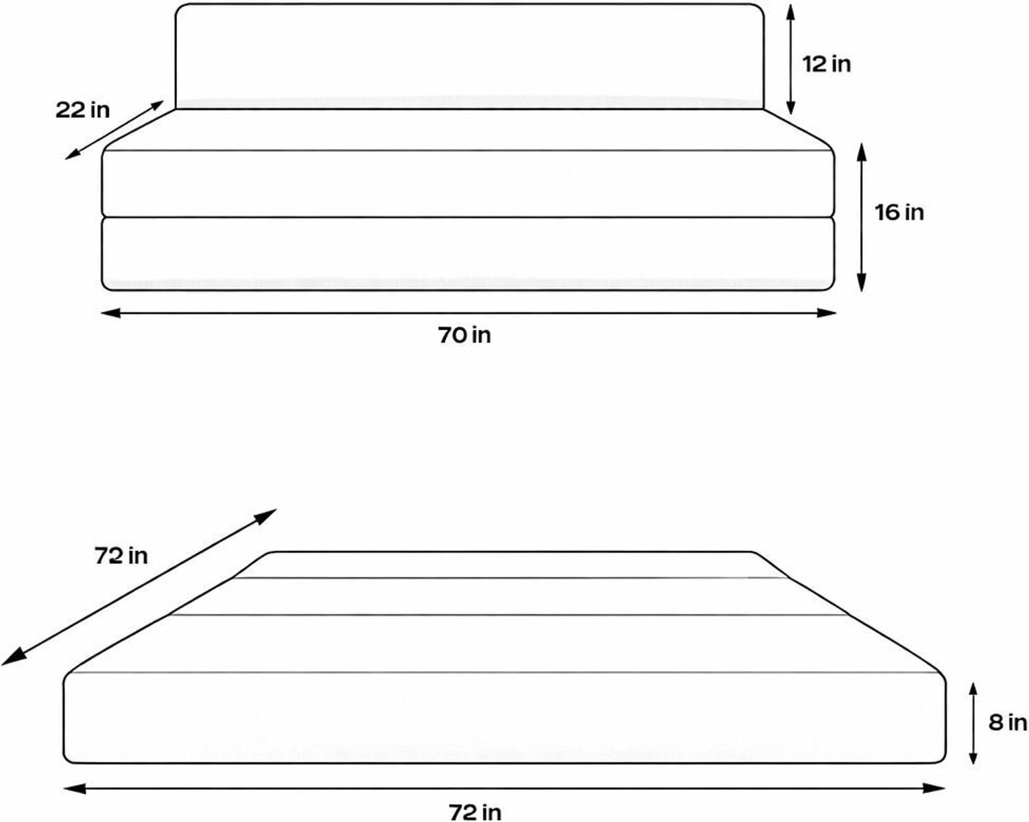 Flipkart Perfect Homes 4 Seater Sofa Bed - Image 2