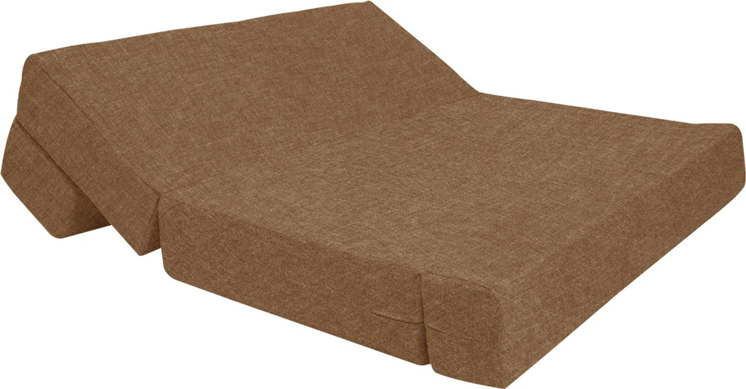 Image of Dr Smith 6X6 - Feet 4 Seater Single Foam Fold Out Sofa Cum Bed (Finish Color - Golden Delivery Condition - Pre-assembled)