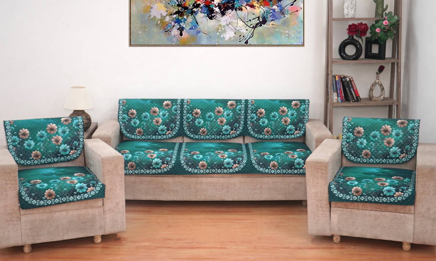 AstralAura set new covers Velvet Sofa Cover 10 Pcs Sofa Fabric