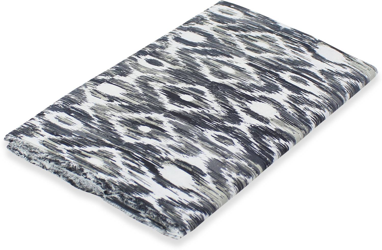 COTTON CANDY Mod_CC.FAB.0050 Ikat Texture Sofa Fabric (Black, Whi